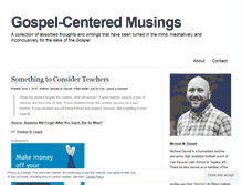 Tablet Screenshot of gospelcenteredmusings.com
